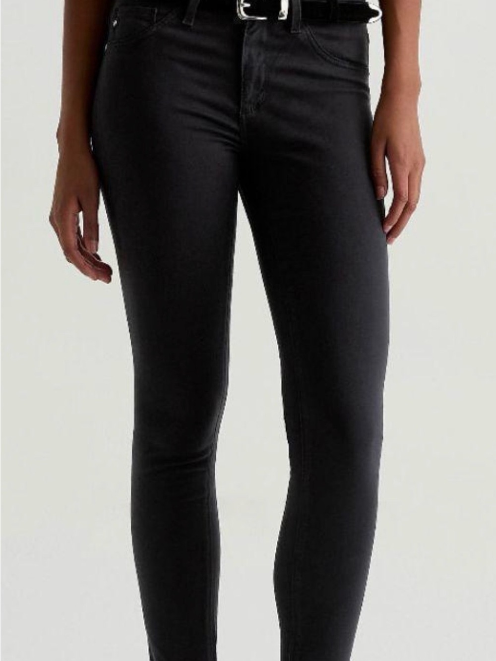 AG Adriano Goldschmied dark grey  Skinny Jeans - High Rise Slim